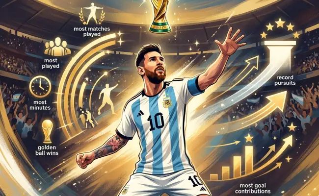 详细记录，FIFA官网盘点梅西拥有和正在追逐的世界杯纪录