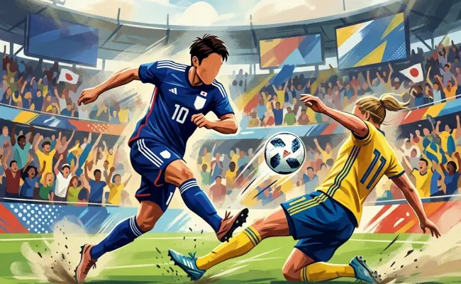 世界杯：日本1-1瑞典将战巴西，前田大然破门，埃兰加世界波